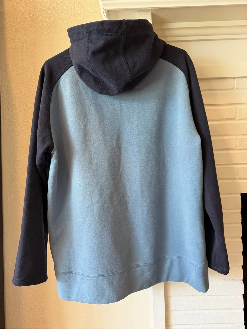 The North Face Men’s Full Zip Hoodie Blue Navy Orange Large